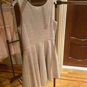 Shimmer silver kids dress